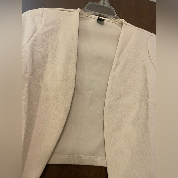 SHEIN NEW! Sz-XS/2 Cream Crop Stretch Jacket Blazer - Picture 2 of 6